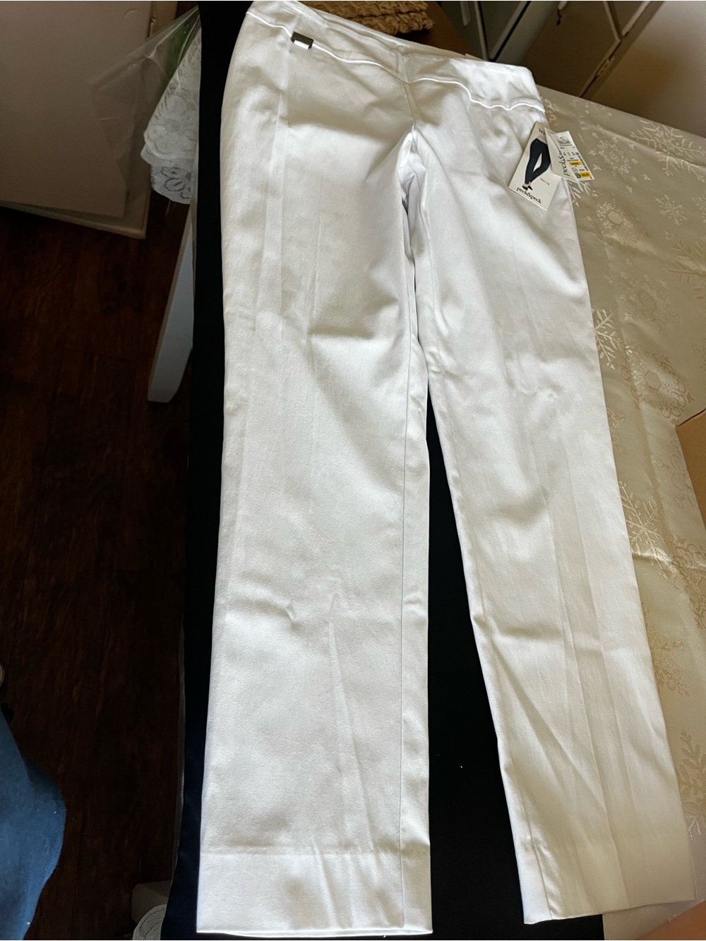 Peck & Peck White Women's Dress Pants